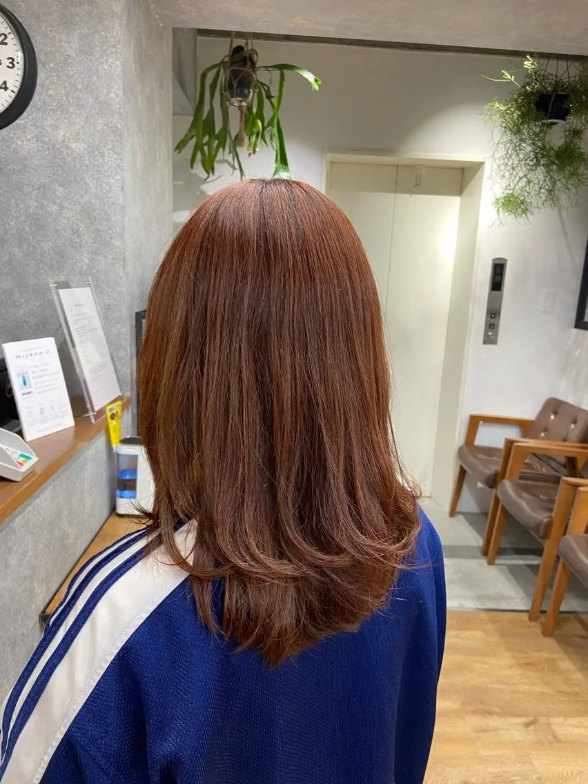 セミロング 🌷久保田 優🌷のヘアスタイル