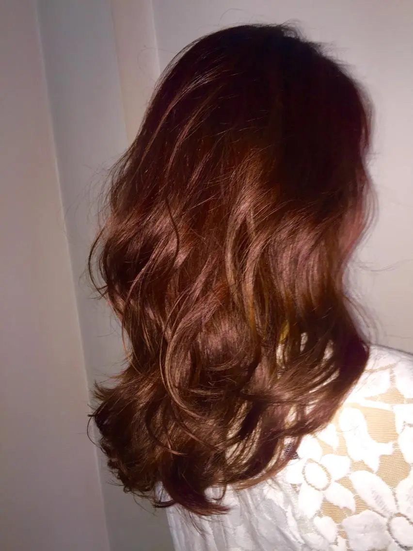 ミディアム セミロング ロング カラー ベージュカラー ピンクカラー ピンクベージュ 若杉 諒のヘアスタイル