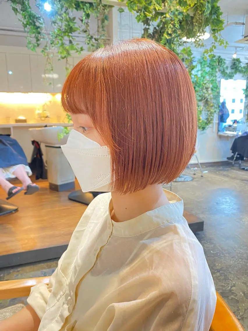 ショート カラー ヘアカラー トリートメント ショート 縮毛矯正 レイヤー🌿FUKUのヘアスタイル