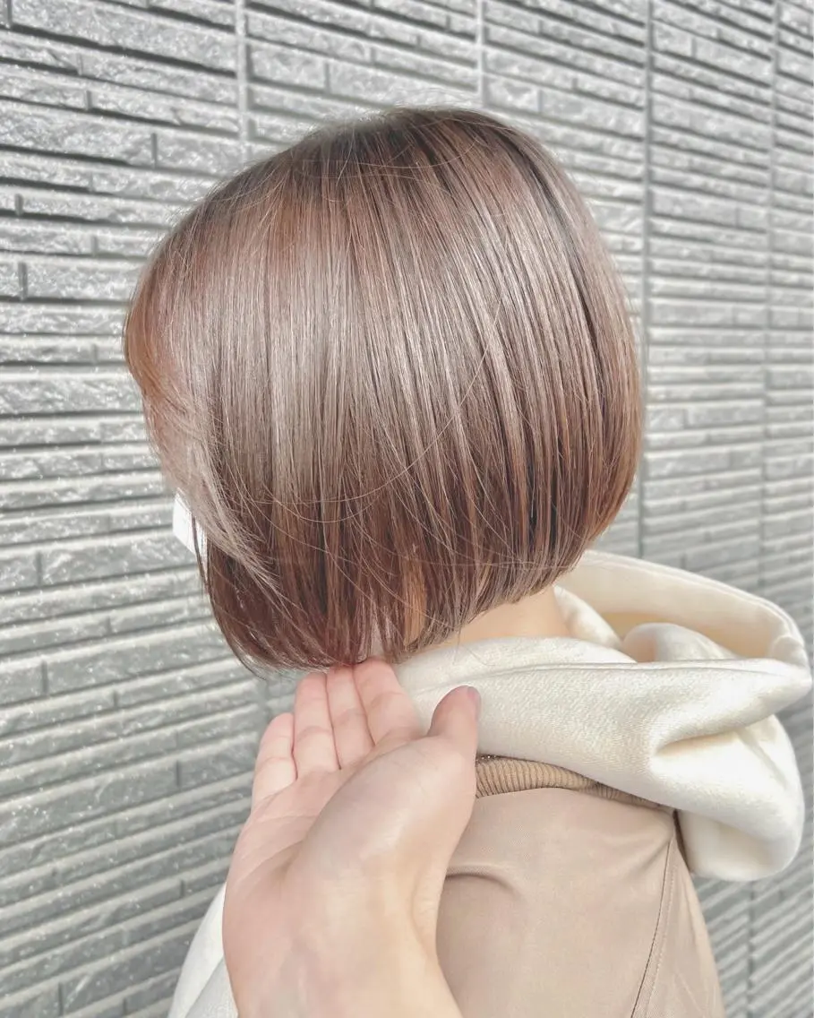 ショート カラー カット ヘアカラー トリートメント 似合わせ×扱いやすさ /ボブ/澁谷礼一のヘアスタイル