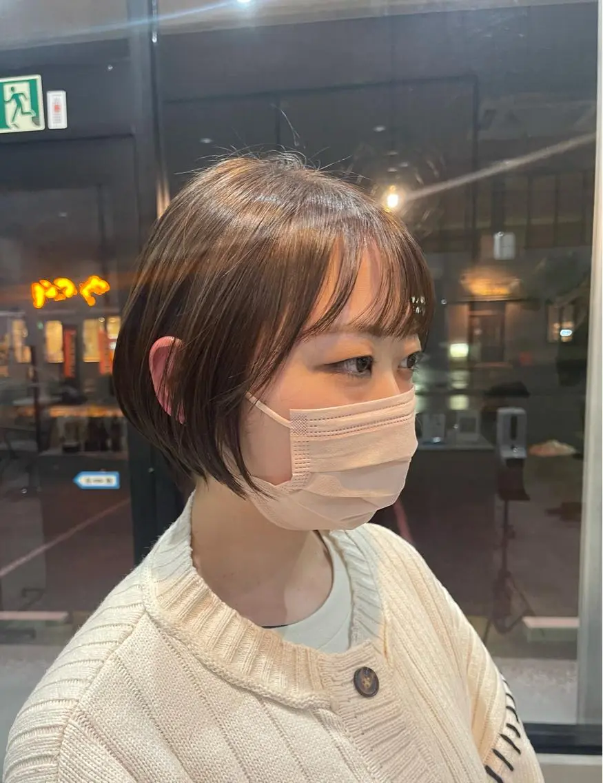 ショート カラー カット トリートメント 一ノ瀬 暁のヘアスタイル