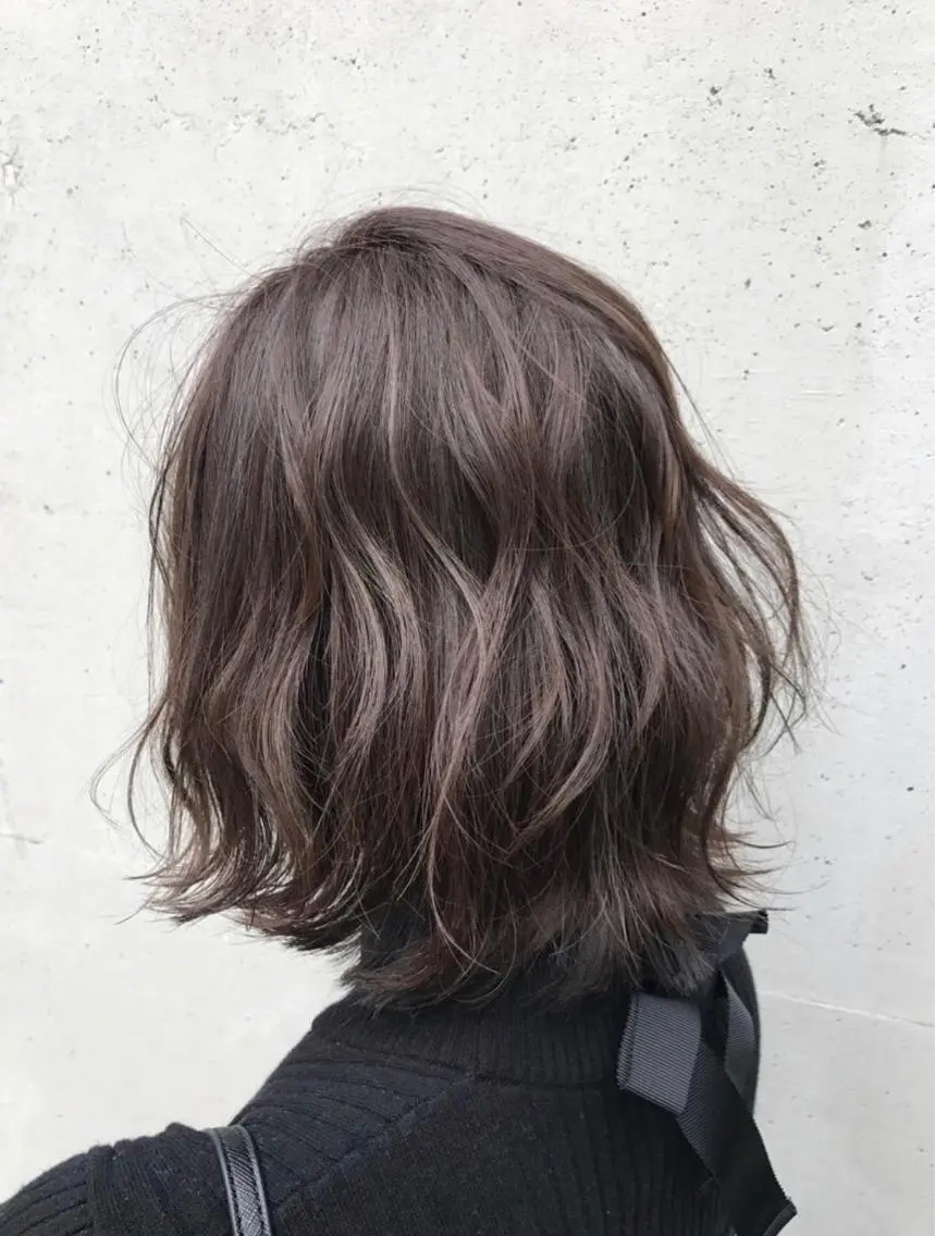 ミディアム カラー パーマ ヘアアレンジ メンズ キッズ マツエク・マツパ グレージュ 田中 裕士のヘアスタイル