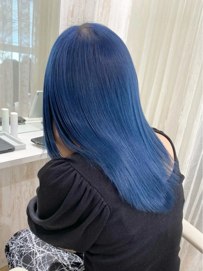 セミロング カラー シールエクステ ブリーチ ケアブリーチ ダブルカラー ハイライトカラー 🌙HIZUKI🌙 ハイトーン 艶髪のヘアスタイル