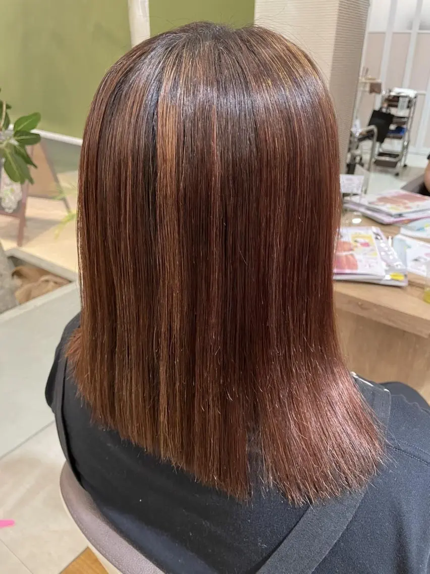ミディアム 竹内 りなのヘアスタイル