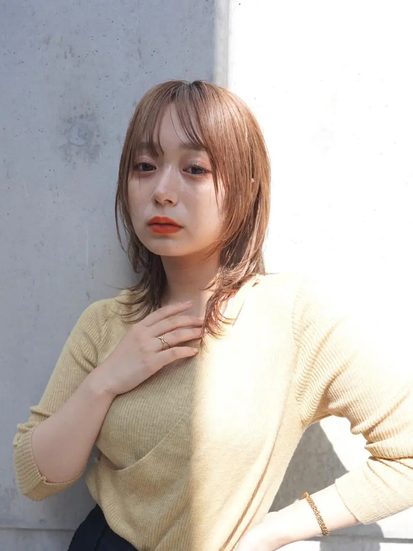 ミディアム カラー カット ヘアカラー トリートメント 似合わせレディース/ メンズ/あゆかのヘアスタイル