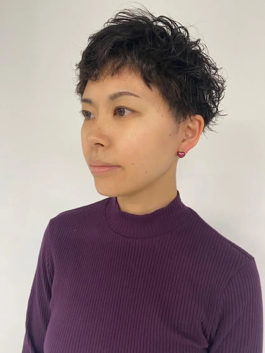 ショート パーマ KOOKI スティードトーキョーのヘアスタイル
