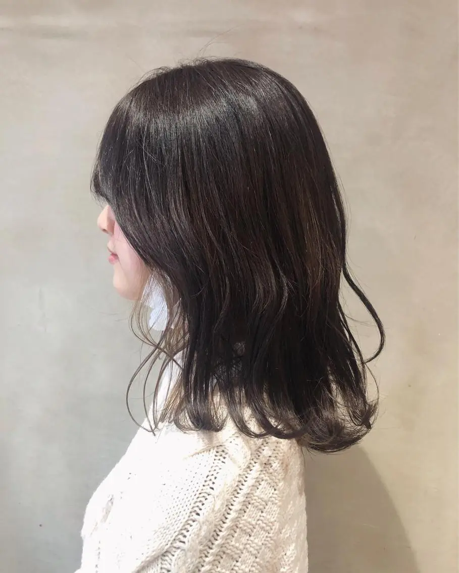 ミディアム カラー ヘアアレンジ ベージュカラー 透明感カラー インナーカラー カット ヘアカラー トリートメント 酸性縮毛矯正🧴韓国 レイヤー/髪質改善のヘアスタイル