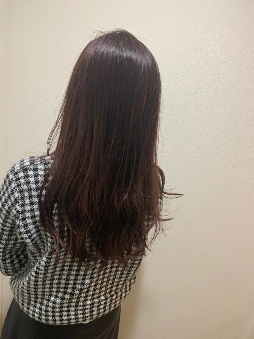 ロング 縮毛矯正×髪質改善 小笠原大樹のヘアスタイル