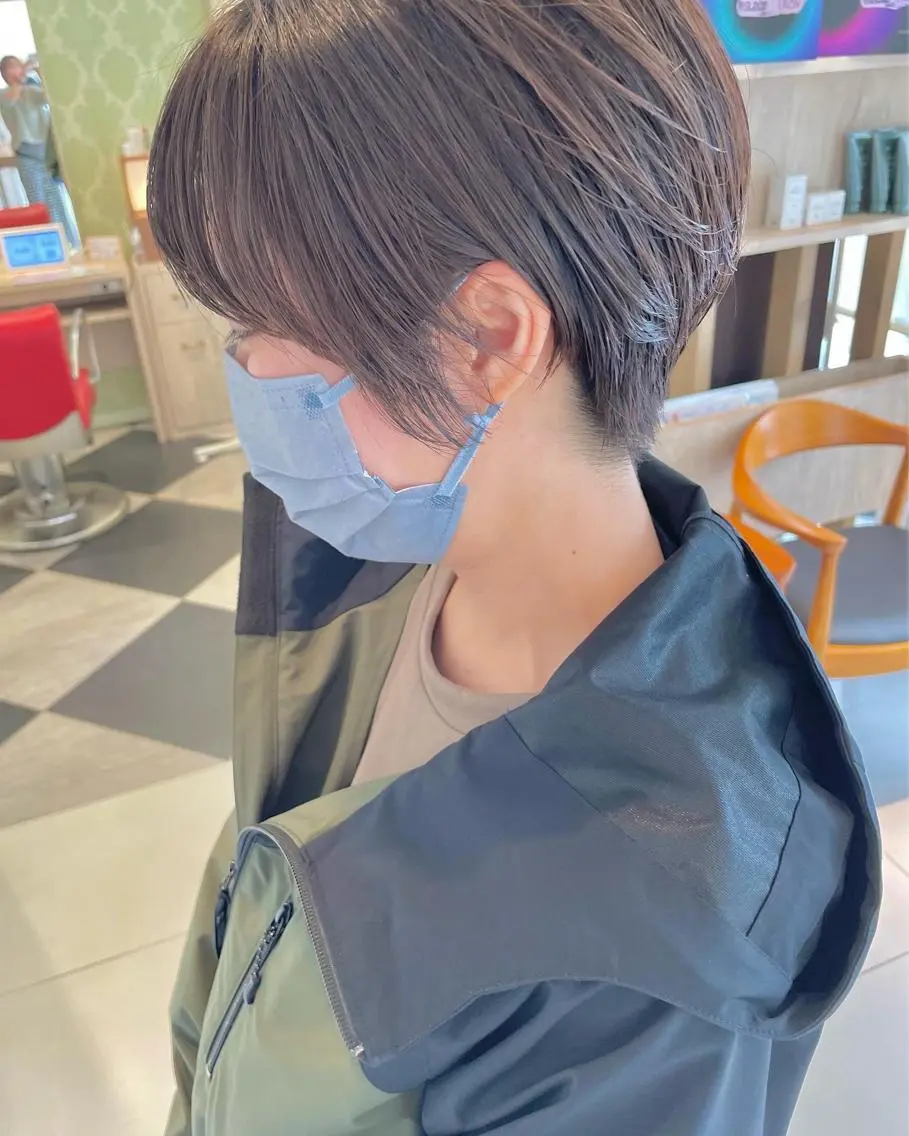 ショート カラー ショートボブ ボブ ショートヘア 鶴岡で縮毛矯正なら お任せ！ハヤシナオミのヘアスタイル