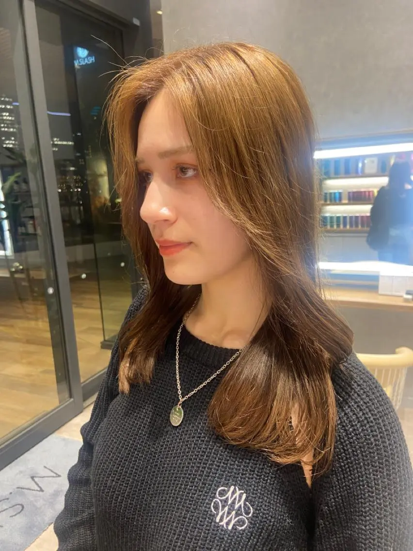 ミディアム カラー 小顔ボブショート🌸 hinakoのヘアスタイル