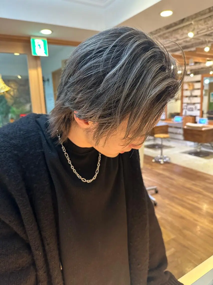 メンズ メンズバレイヤージュ ブリーチカラー特化 /焼田貴明のヘアスタイル
