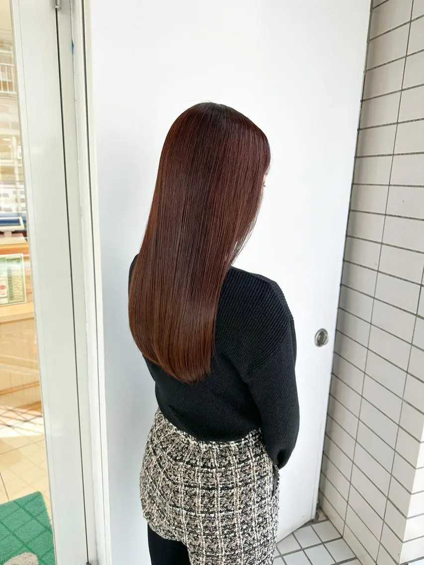 ロング 縮毛矯正 トリートメント 美髪⭐︎髪質改善 井上 康司のヘアスタイル