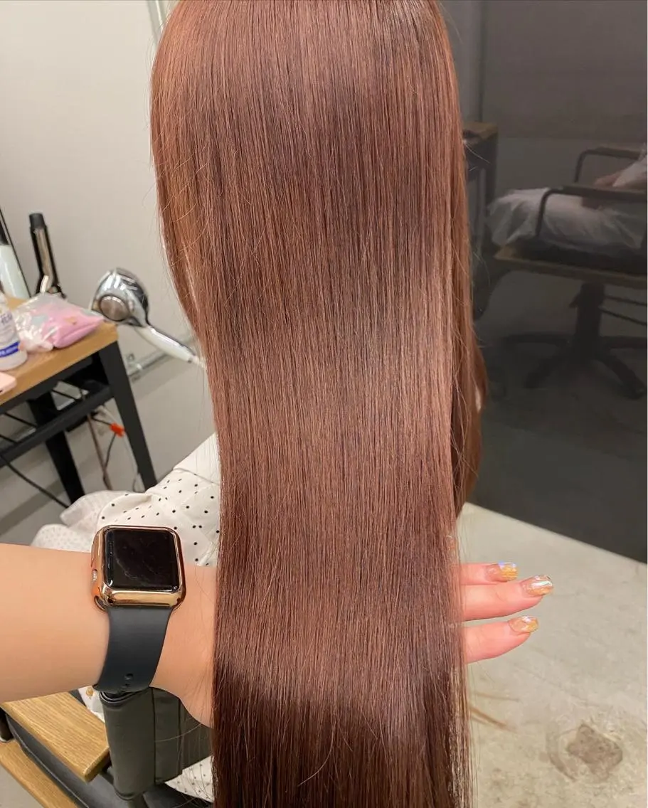 ロング ナガイ アヤのヘアスタイル