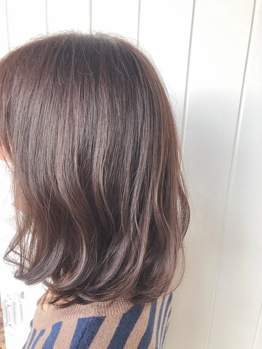 ミディアム カラー 髪質改善✨️透明感カ ラー✧*。山下さいみのヘアスタイル