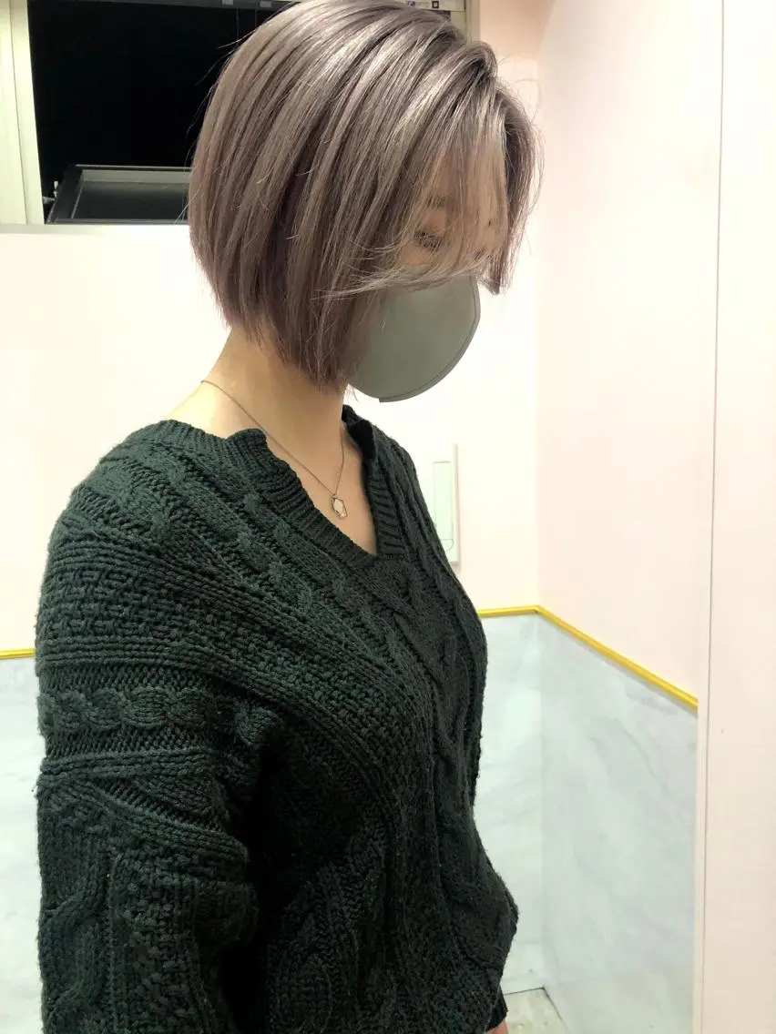 ショート ヘアカラー トリートメント 店長 小池アキトのヘアスタイル