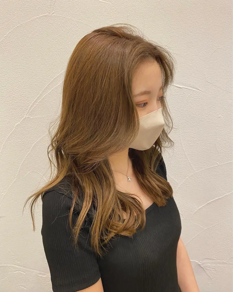 ロング カラー 韓国風ヘア レイヤーカット Ash中目黒店 榊間茜のヘアスタイル