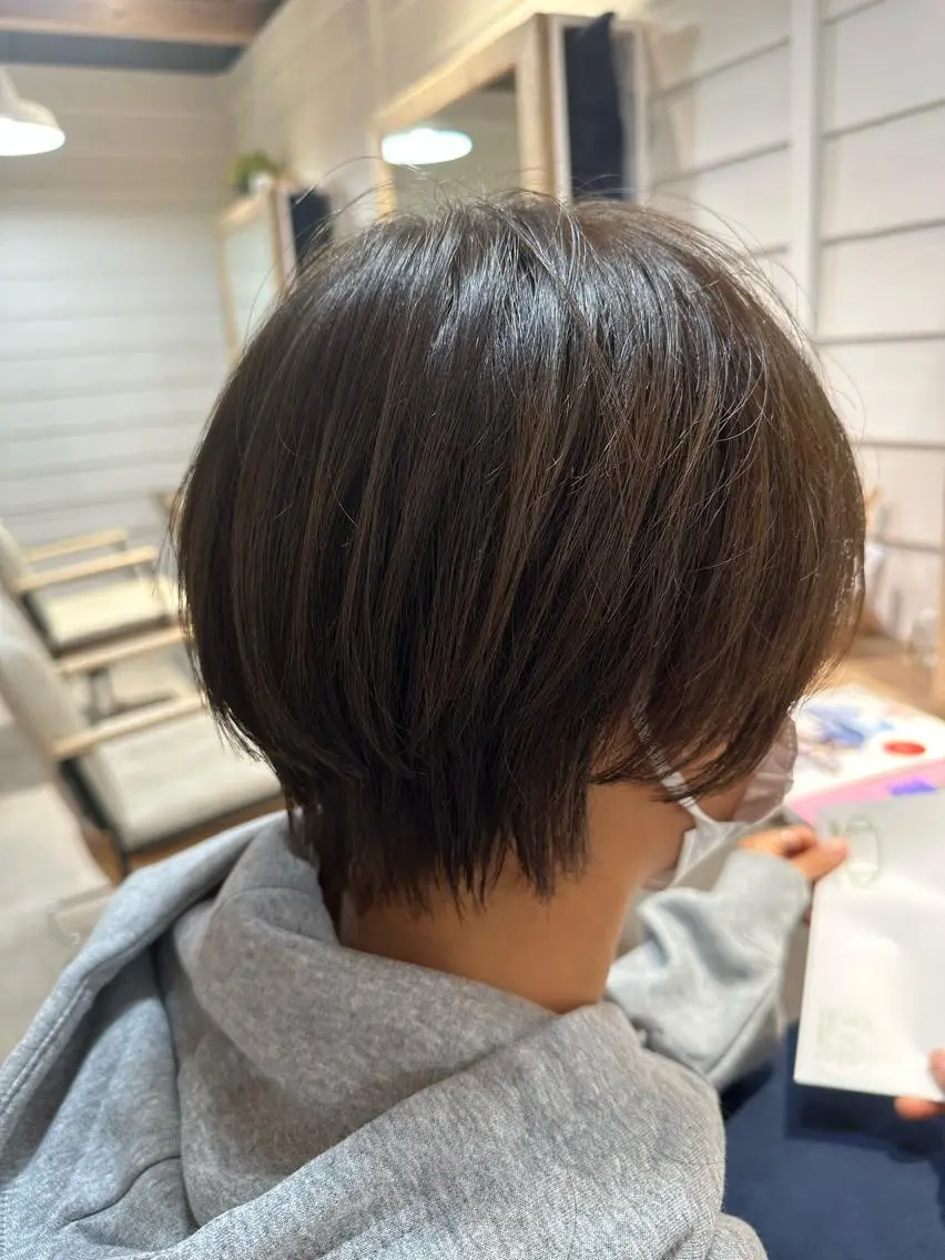 ショート カラー ショートボブ ボブ ショートヘア Annie 吉田 裕美のヘアスタイル