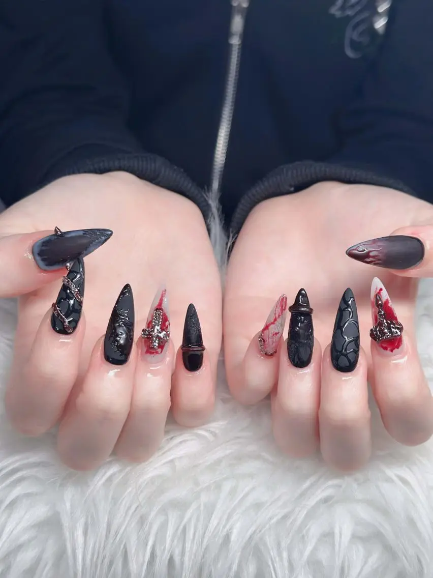 ネイル オーロラネイル チークネイル フットネイル ジェルネイル 韓国ネイル ハンドネイル H.baby Nail Salonのネイルデザイン