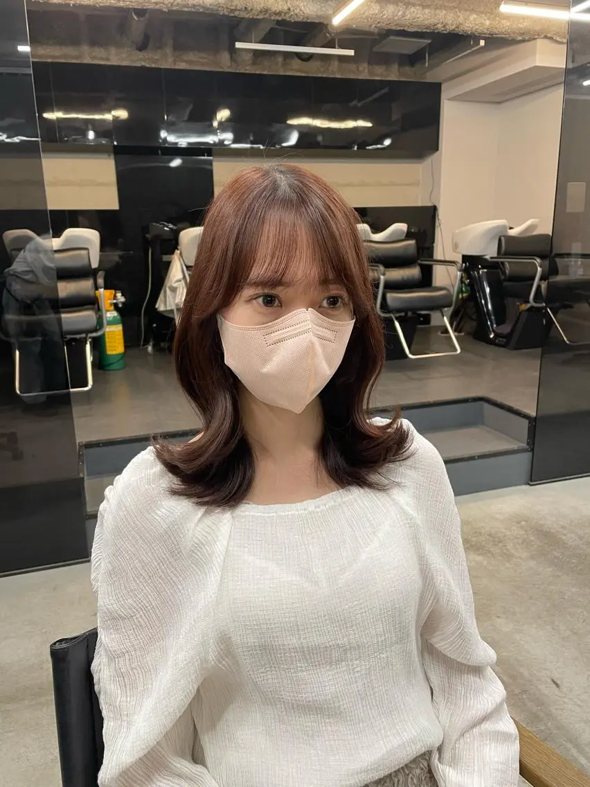ミディアム 伊藤 莉奈　韓国ヘアのヘアスタイル
