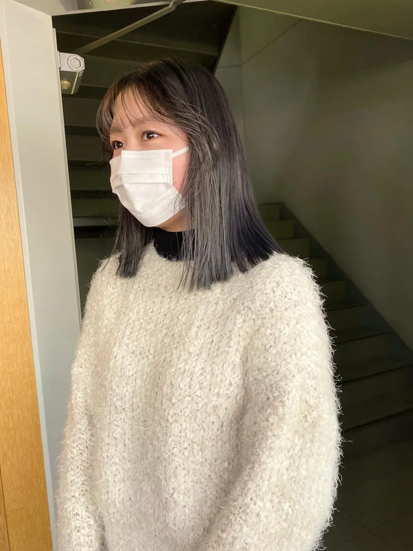 ショート カラー パーマ ヘアアレンジ デザインカラー/ボブ ブリーチカラー/ユリのヘアスタイル