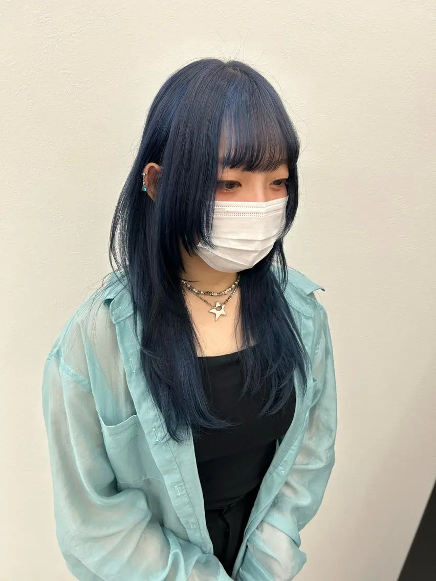 ロング カラー レイヤー ハイトーン 暖色⭐︎KANAKOのヘアスタイル