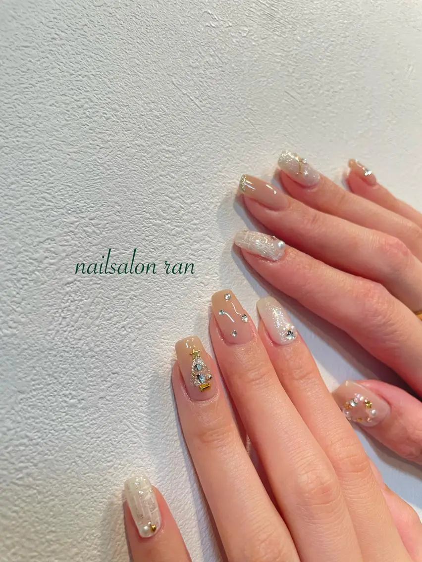 ネイル 冬ネイル クリスマス nailsalon ranのネイルデザイン