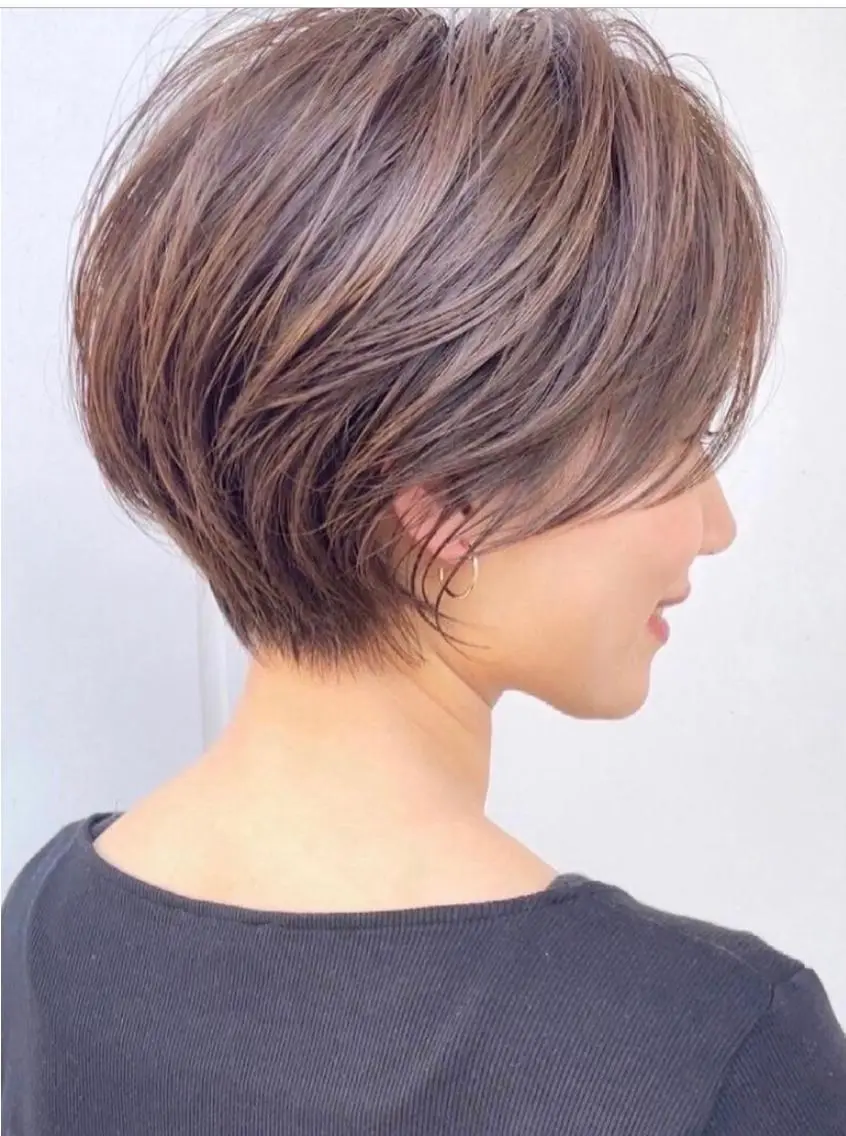 ショート 福本 可奈子のヘアスタイル