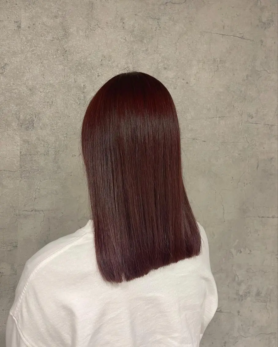 ミディアム カラー ヘアカラー 唐澤 千尋のヘアスタイル