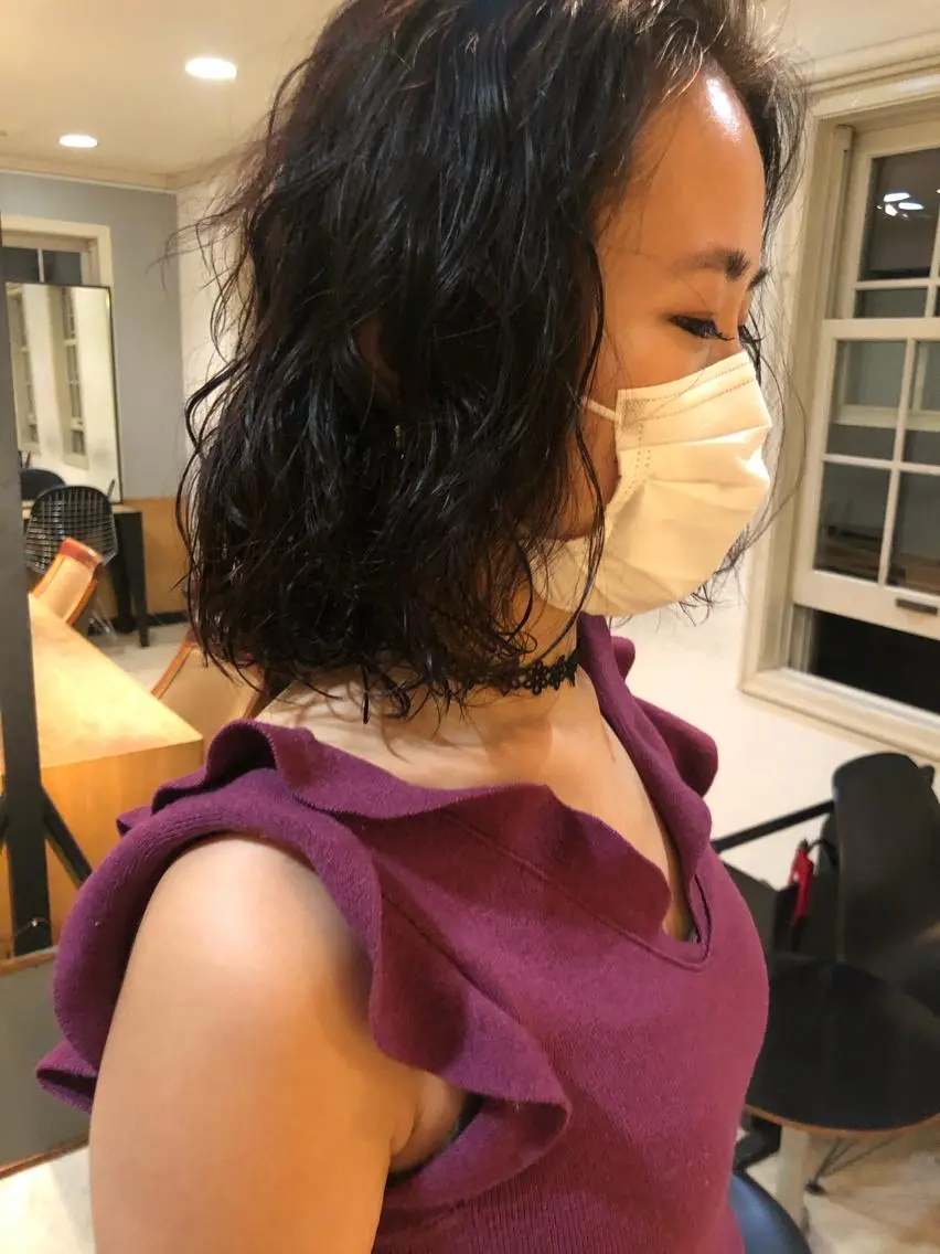 セミロング パーマ eri kinjoのヘアスタイル