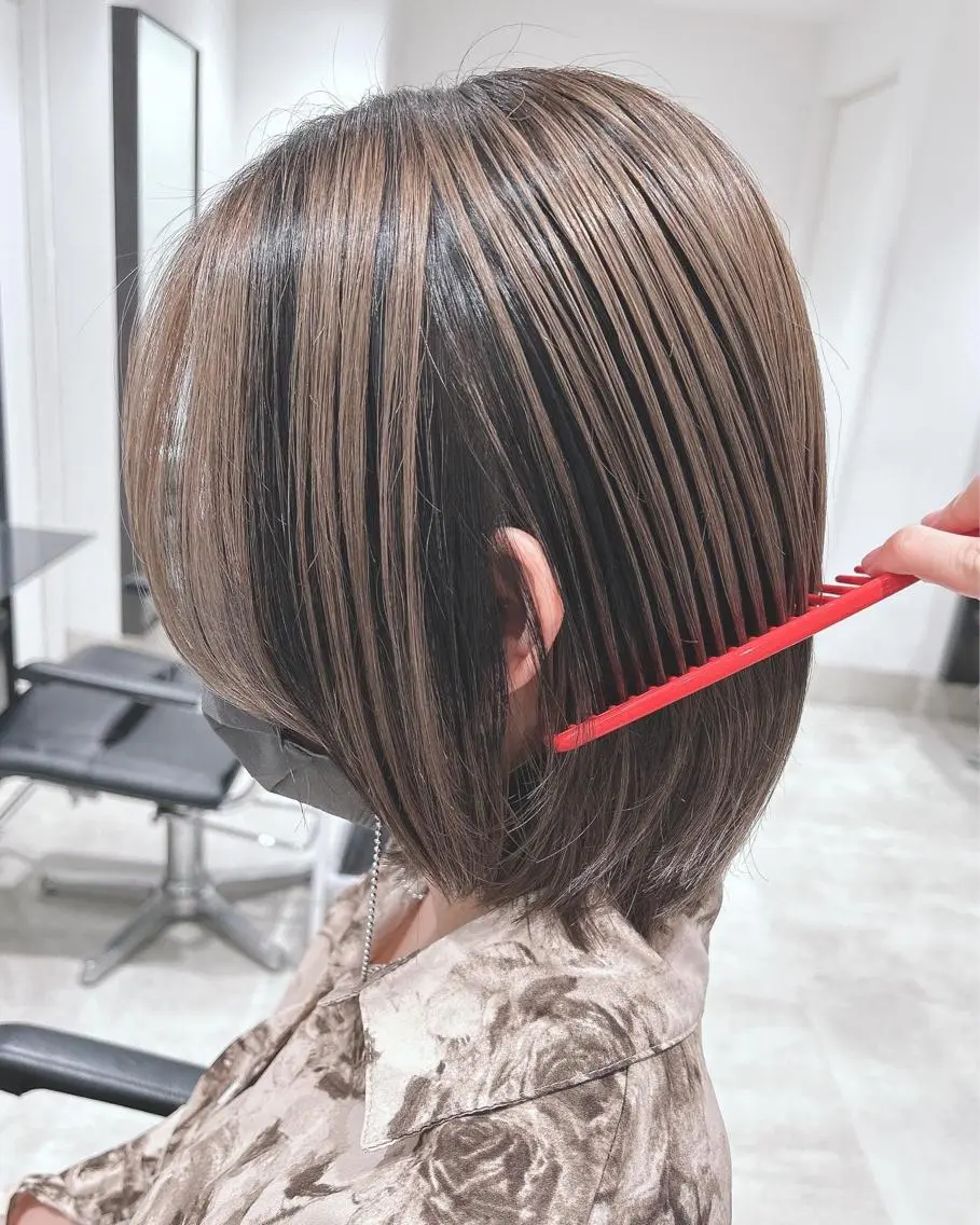 ショート カラー カット ヘアカラー スキバサミを使わない カット🌼唯🌼のヘアスタイル