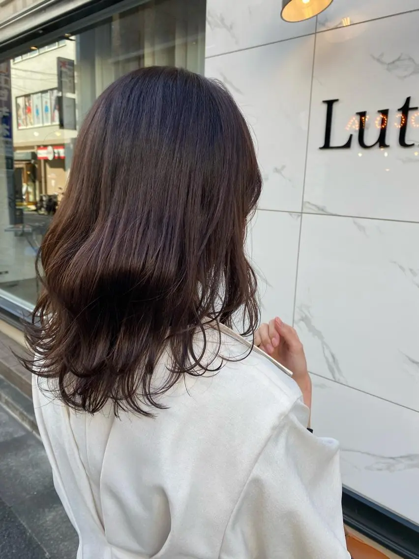 セミロング カラー ブラウンカラー 増子 祐太朗のヘアスタイル