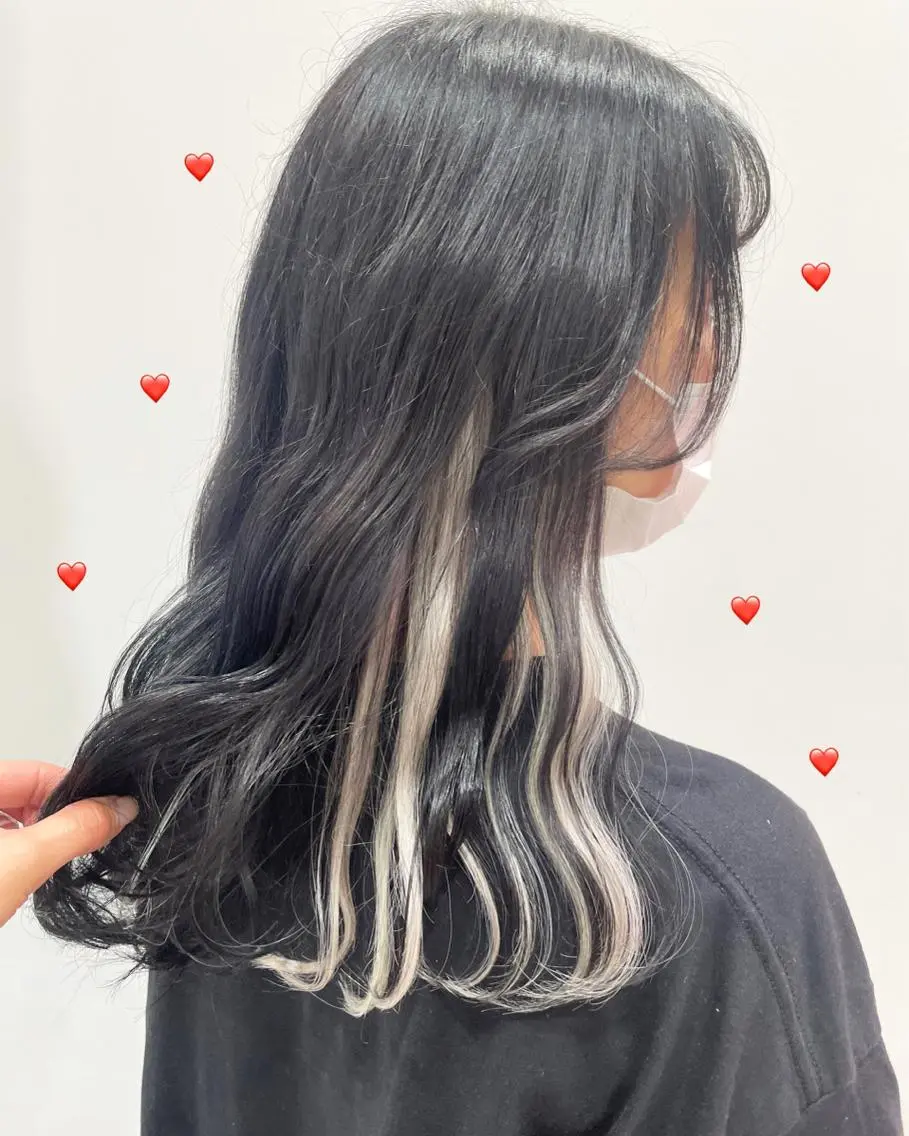 ミディアム カラー シールエクステ エクステ 新宿駅近♡個室 ♡関口三都季🌜のヘアスタイル
