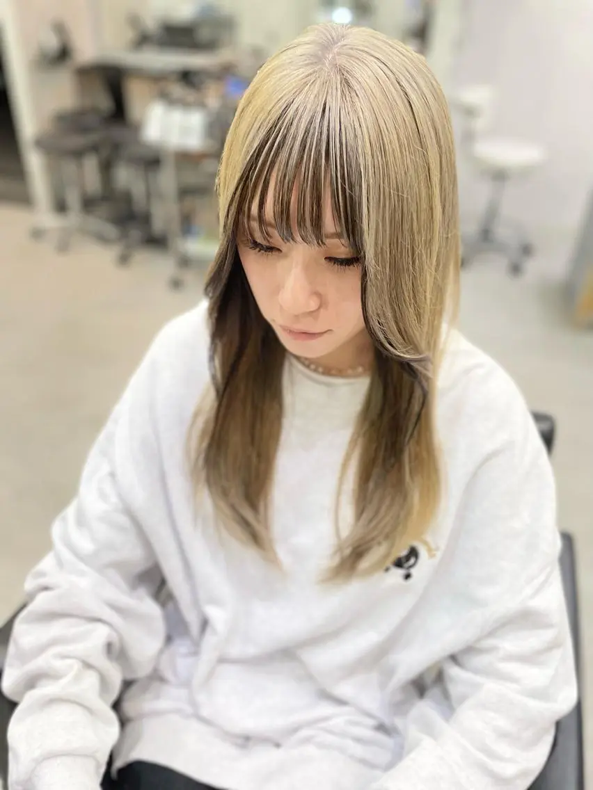 ロング カラー ヘアアレンジ VIM hairおもろまち店のヘアスタイル
