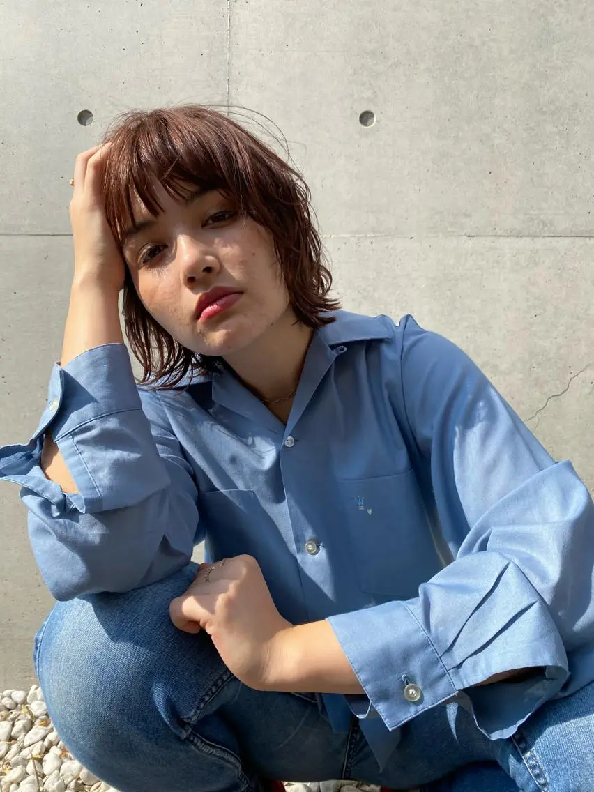 ミディアム カラー パーマ ヘアアレンジ ✨ショート・ボブ✨ ✨刈り上げ✨翔太のヘアスタイル