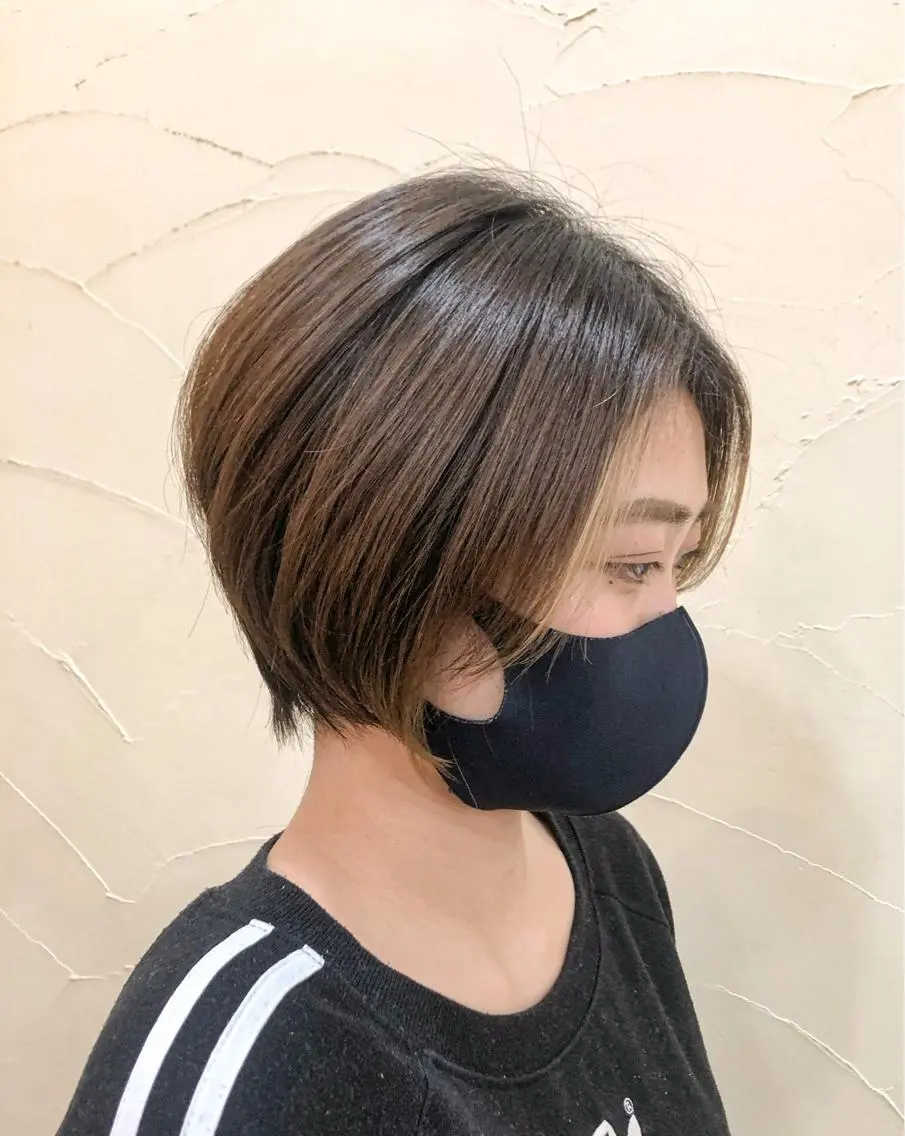 ショート カラー ヘアアレンジ 髪質改善ストレート ⚡️下ノ村柊斗⚡️のヘアスタイル