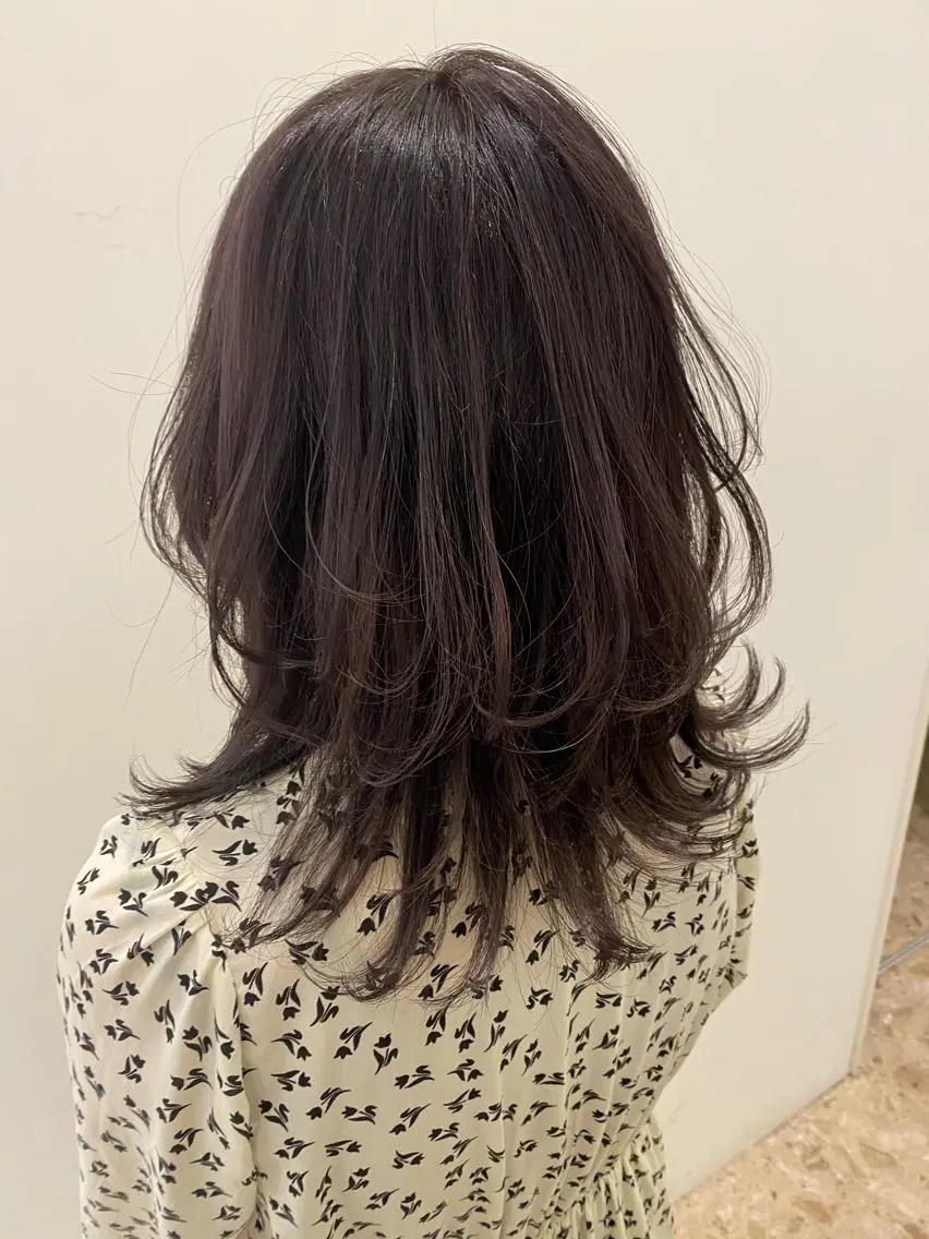 ミディアム 🌿レイヤー/ブリー チ/🌿JINのヘアスタイル