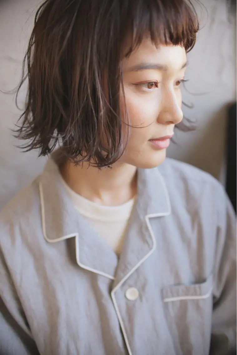 ショート カラー パーマ ボブ 外ハネヘア 🧼柴田 健太郎🧼のヘアスタイル