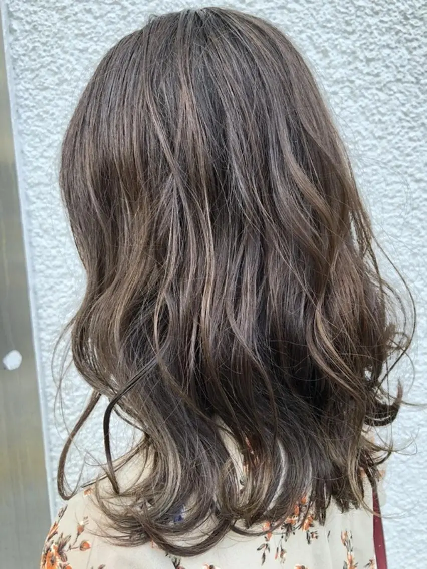 セミロング カット ヘアカラー GARDEN西川田店 keiのヘアスタイル