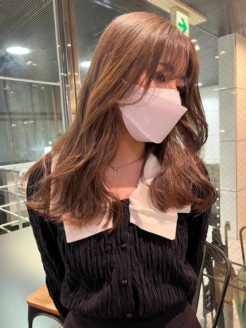 セミロング 韓国風カラー 学生 髪質改善 韓国風ヘア トリートメント メンズスタイル Hitomi🐶のヘアスタイル