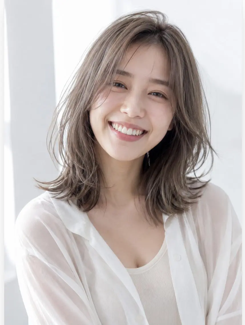 ミディアム ヘアカラー トリートメント an・rata/ プチプラ/和歌山市駅のヘアスタイル