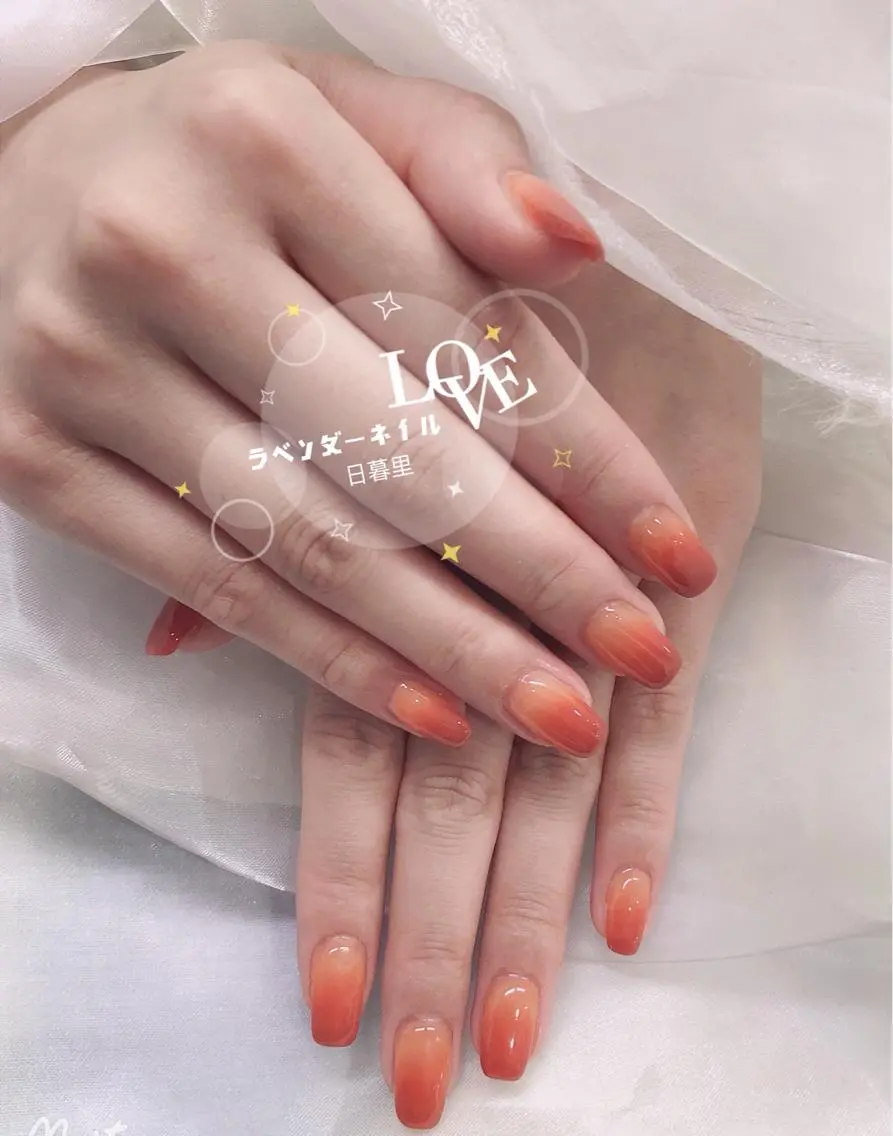 ネイル グラデーション ラベンダー💖日暮里 ルル💖ネイルのネイルデザイン
