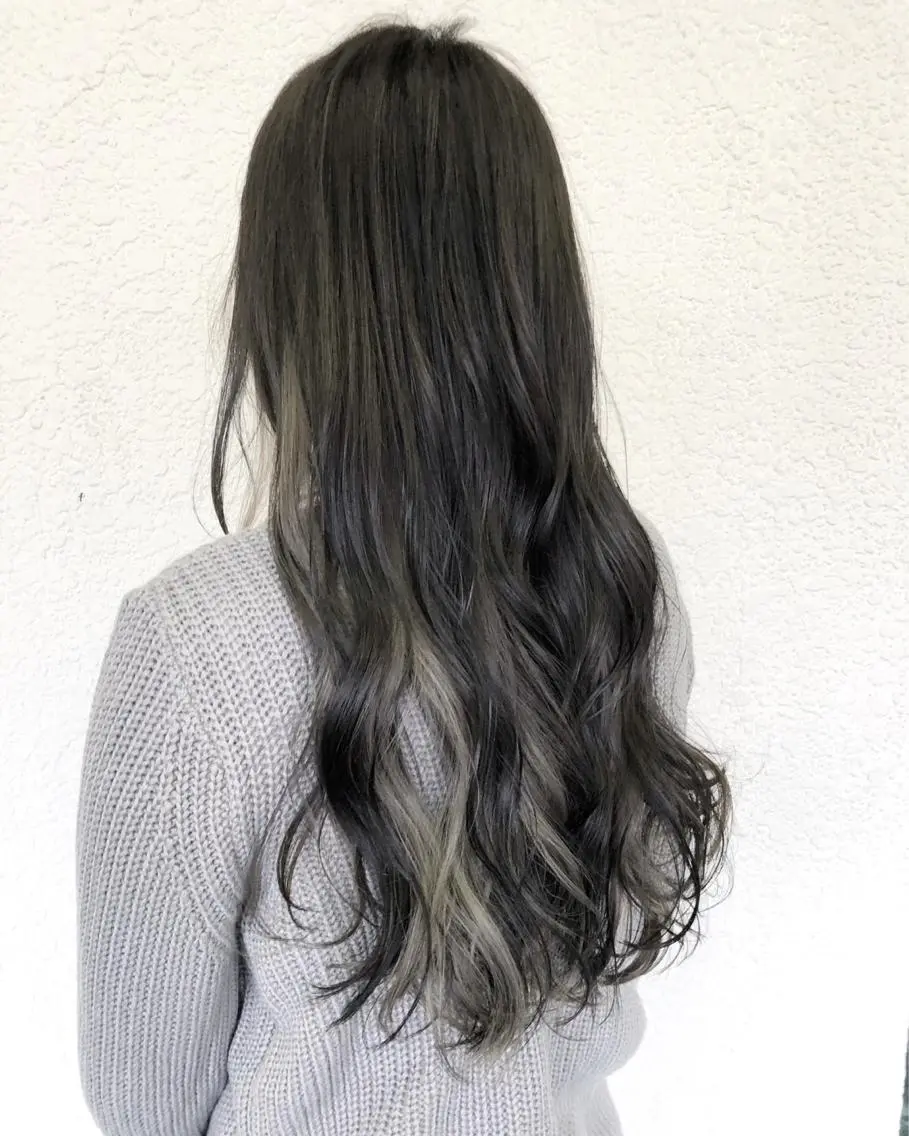 ロング カラー 髪質改善で 憧れの潤艶美髪にのヘアスタイル