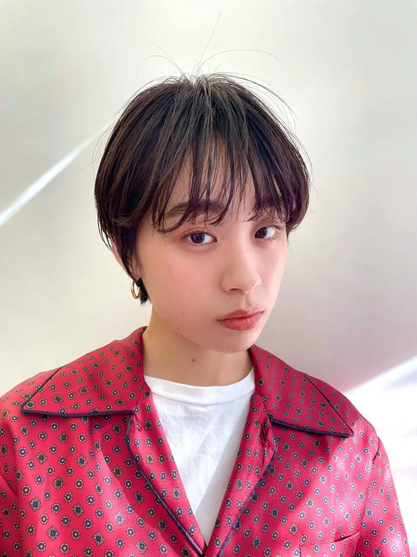 ショート カラー 笠原 健人のヘアスタイル