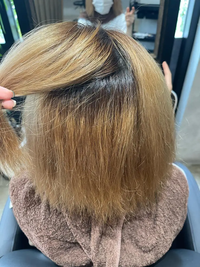 ショート パーマ くせ毛 縮毛矯正 ダブルカラー /まつ毛パーマ🎀のヘアスタイル