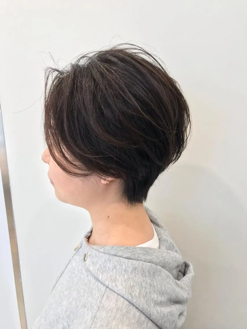 ショート クロスパーマ松永裕久 似合わせカットのヘアスタイル