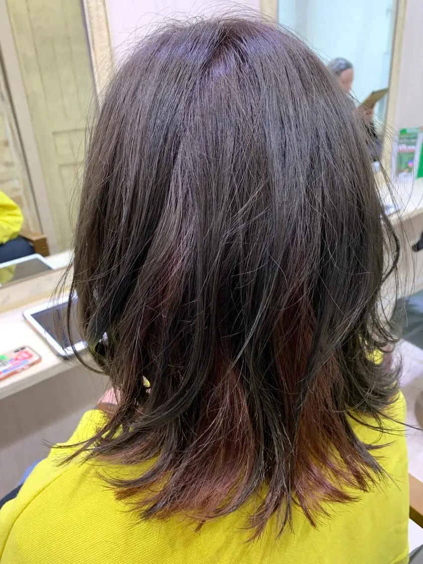 ミディアム アッシュ 【全部無料🙇】 おがわようしんのヘアスタイル