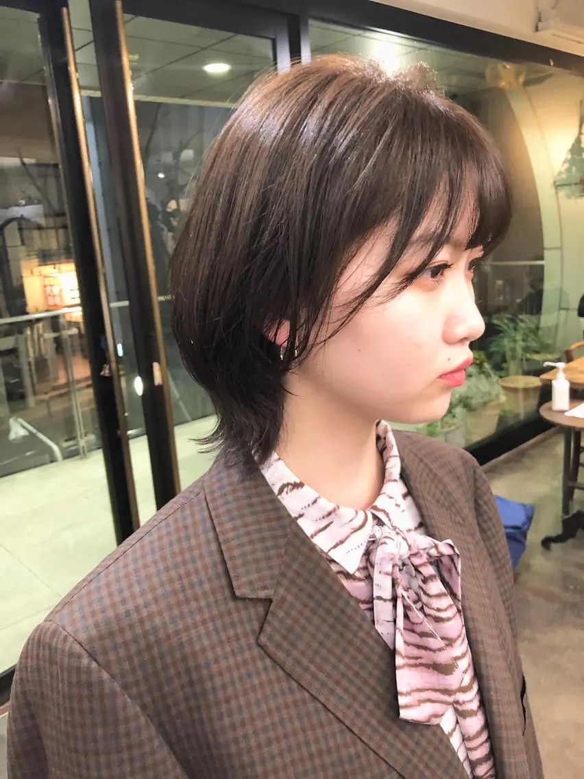 ショート ボブ ウルフカット カット 千葉 郁也のヘアスタイル