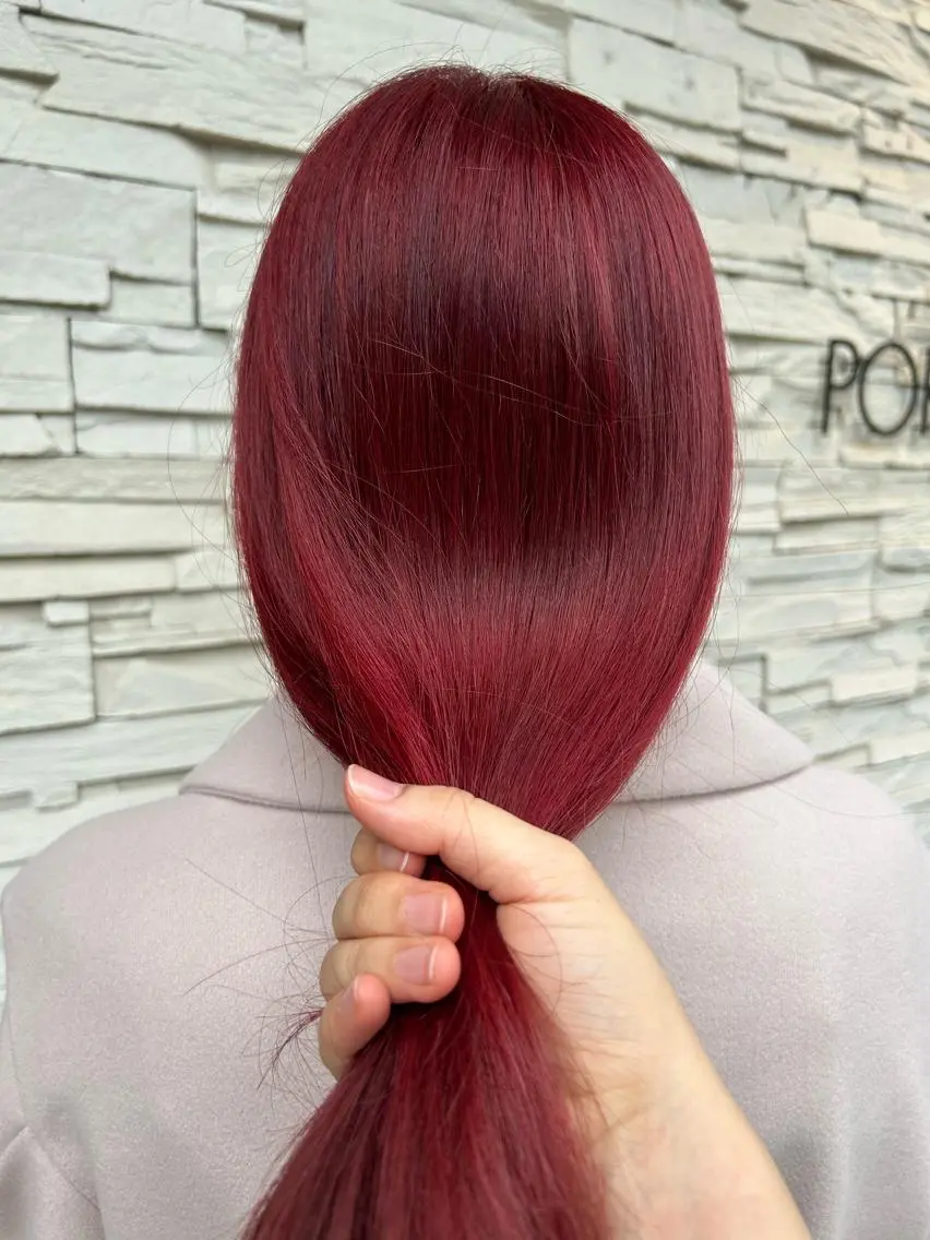 ロング ヘアカラー ゆうき あすかのヘアスタイル