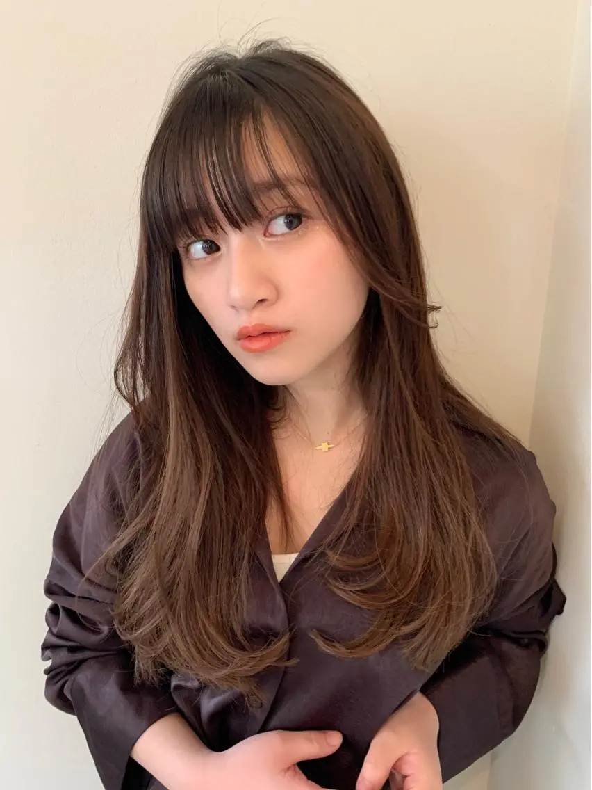 ロング カラー ベージュカラー レイヤーカット ロング HARUKA ⭐️モデル募集中⭐️のヘアスタイル