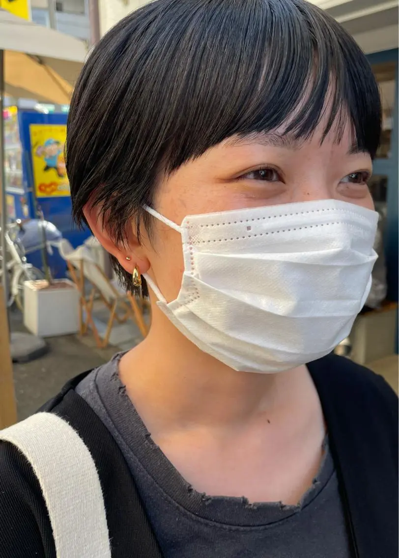ショート やまさきえりこ ニュアンスパーマのヘアスタイル